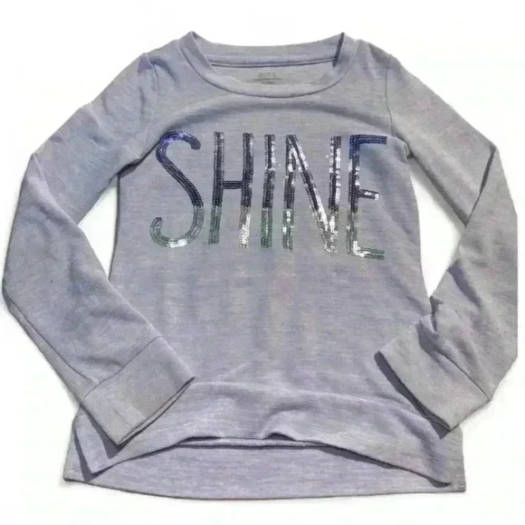 Piper -Girls Long Sleeve Purple Sweater Size 7-8 Sequins Shine - Picture 1 of 4